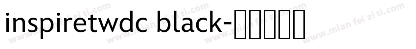 inspiretwdc black字体转换